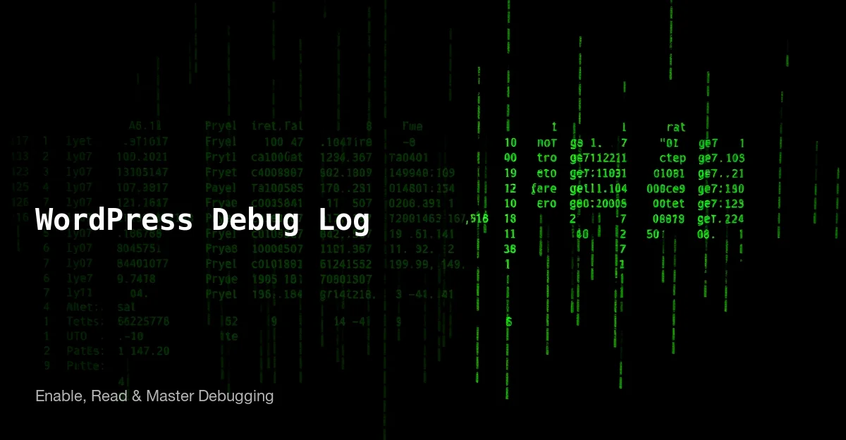 WordPress Debug Log Guide - Enable Read and Master Debugging