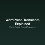 WordPress Transients Explained - How to find and delete expired transients from wp_options database