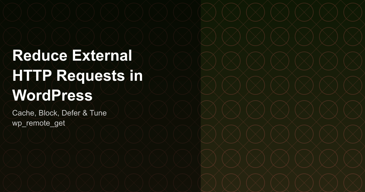 Reduce HTTP Requests