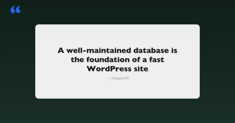 WordPress database maintenance guide showing OPTIMIZE TABLE commands and WP-CLI database tools