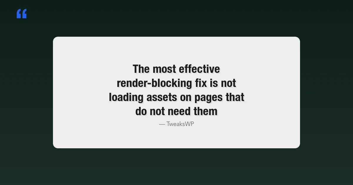 WordPress render-blocking CSS and JavaScript optimization - async defer and critical CSS techniques