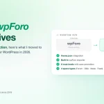 7 Best wpForo Alternatives 2026 showing migration path from wpForo to Jetonomy with theme.json integration, built-in importer, trust levels, and 4 space types