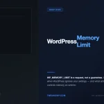 WordPress memory limit constants: WP_MEMORY_LIMIT vs PHP memory_limit diagram with wp-config.php code