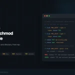 WordPress file permissions chmod guide showing correct values: 400 for wp-config.php, 755 for directories, 644 for files, 444 for .htaccess