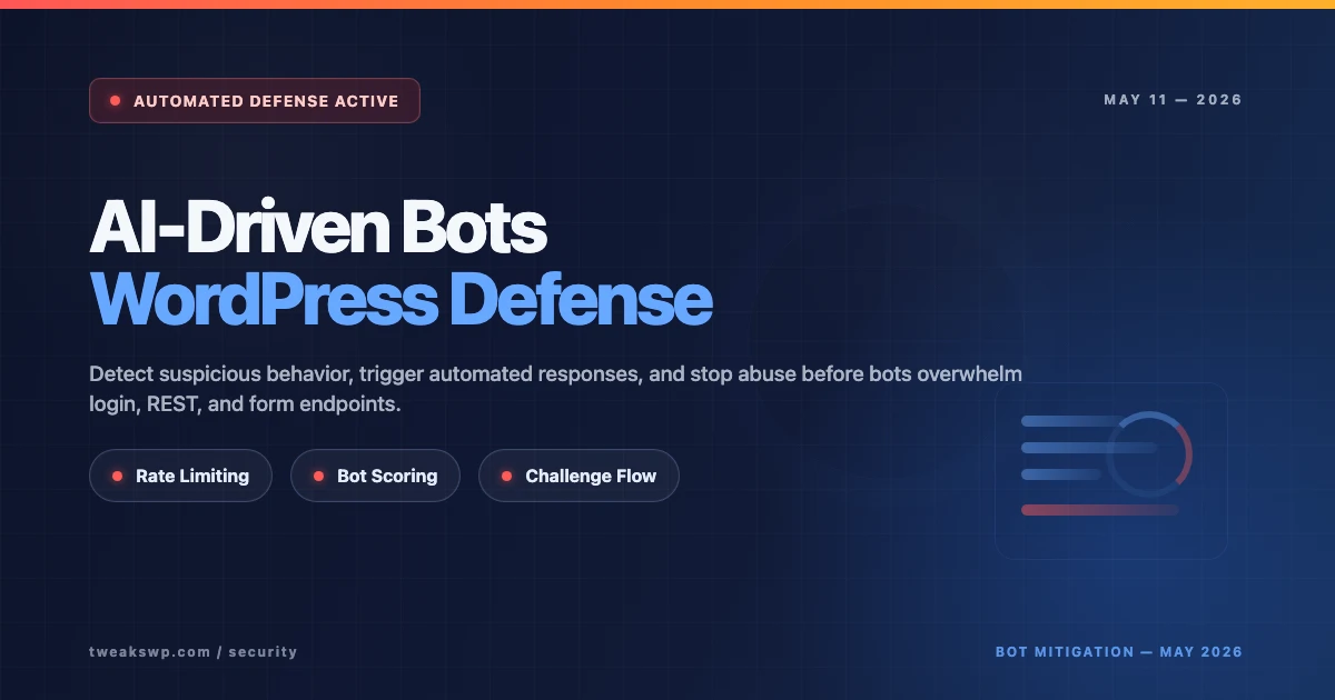 AI-driven bots WordPress automated security responses feature image